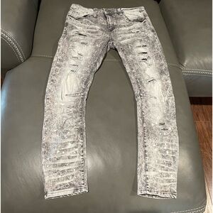 Reu 21 Premium jeans 34 x 30 gray and white jeans